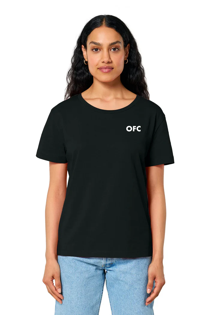 Stanley Stella Women’s Serena Scoop Neck Tee, Black [Oregon Founders Club]