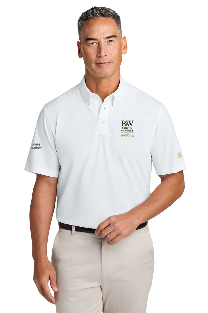 Brooks Brothers Pinpoint Pique Dress Polo, White [Spring Meadow Nursery]