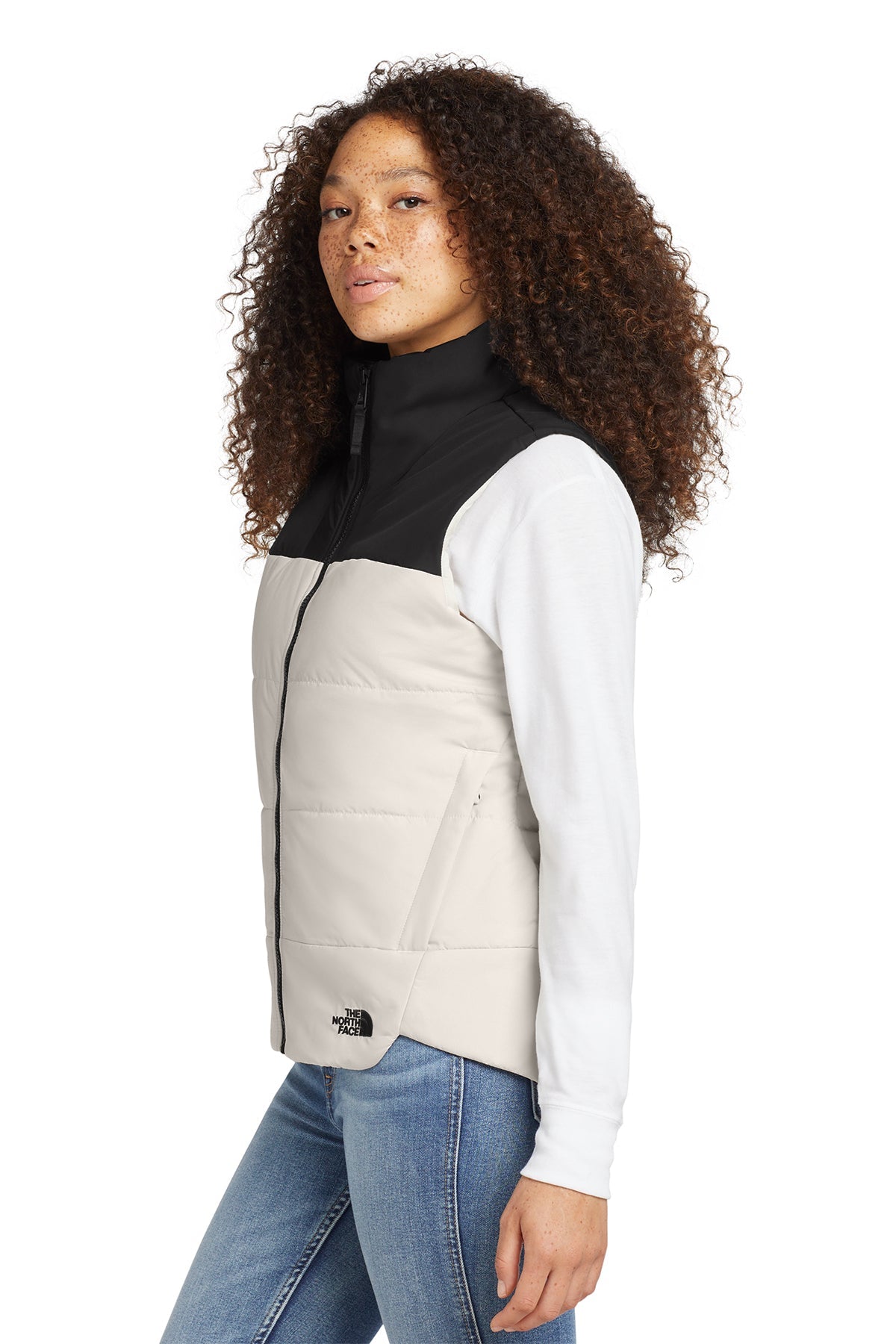 The North Face Womens Everyday Custom Insulated Vests, Vintage White [CEI Consulting]