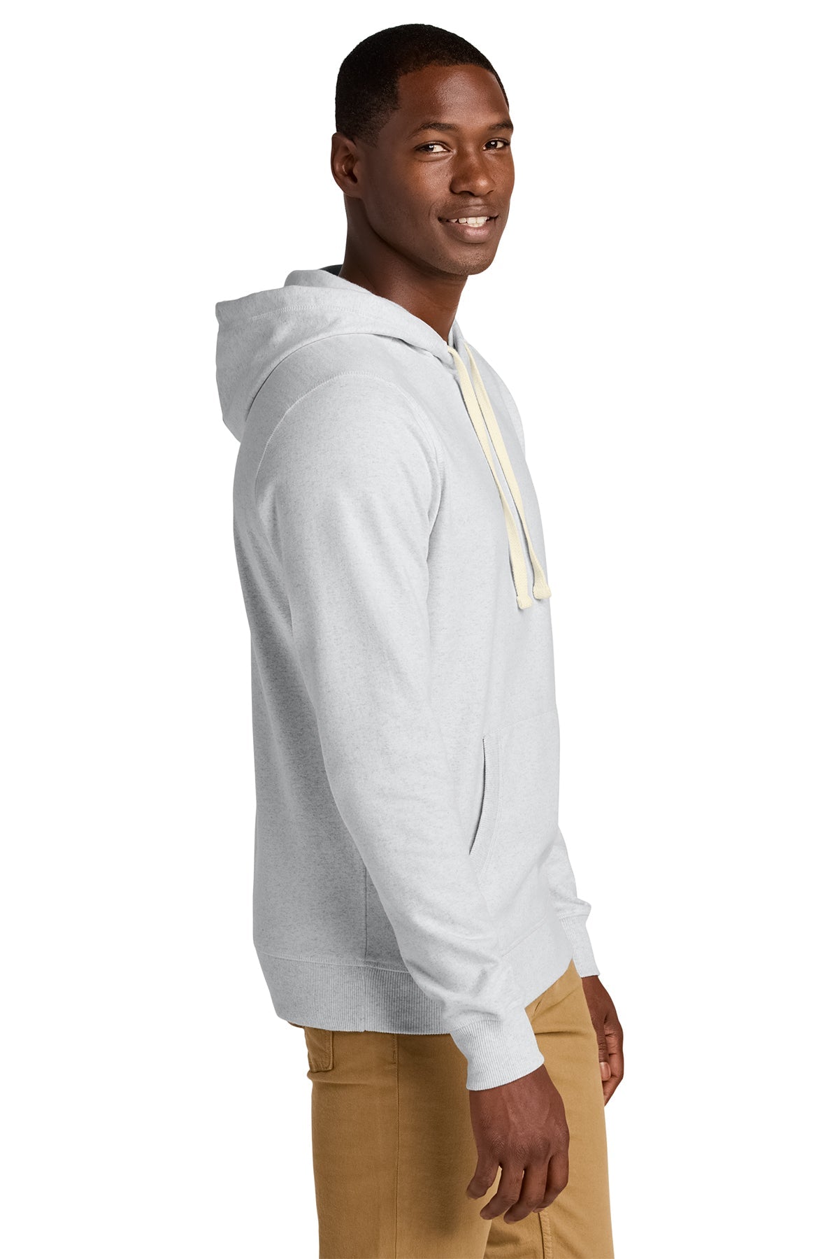 District Re-Fleece Custom Hoodies, Ash [United Rolls]