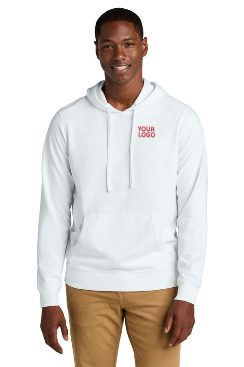 District Re-Fleece Full-Zip Custom Hoodies, White [Ken Anderson Alliance]