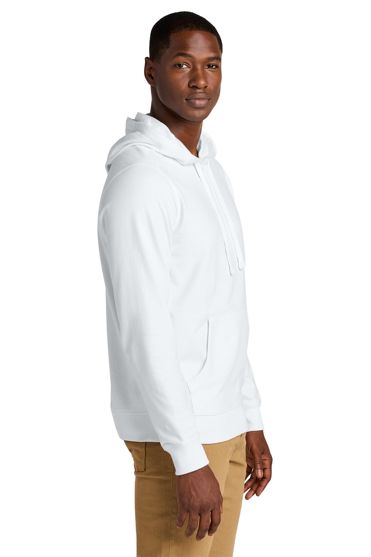 District Re-Fleece Custom Hoodies, White