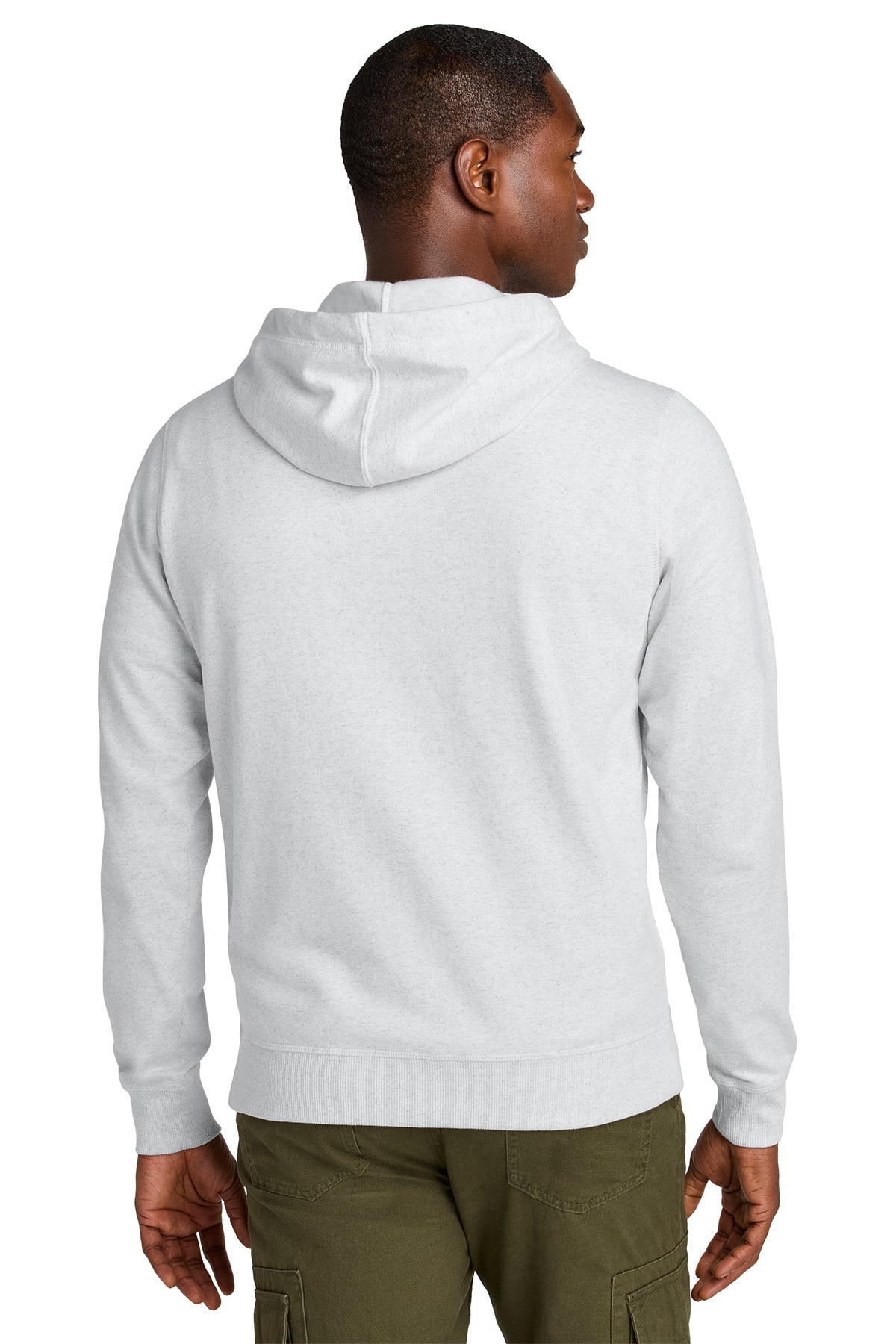 District Re-Fleece Full-Zip Custom Hoodies, Ash