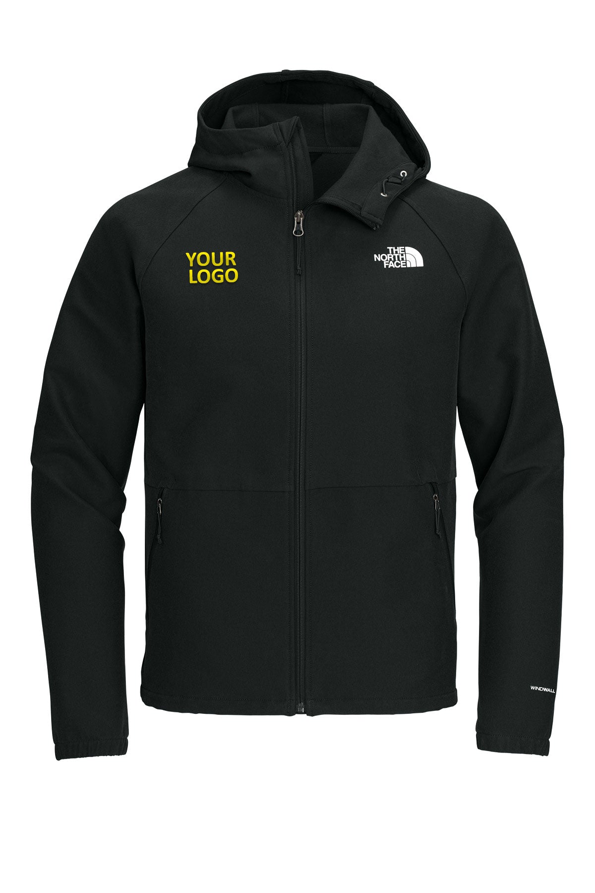 The North Face TNF Black Heather NF0A8BUF company jackets with logo