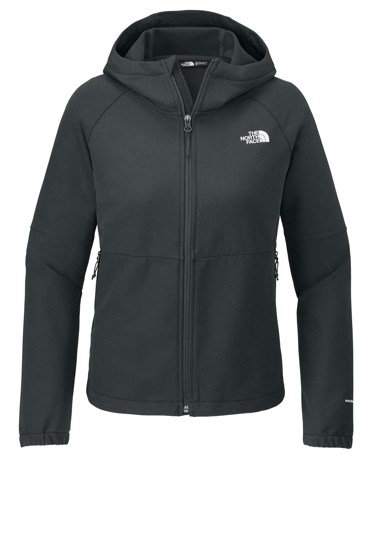 North Face Ladies Barr Lake Hooded Soft Shell Jackets, Asphalt Grey Dark Heather [Real8 Group]