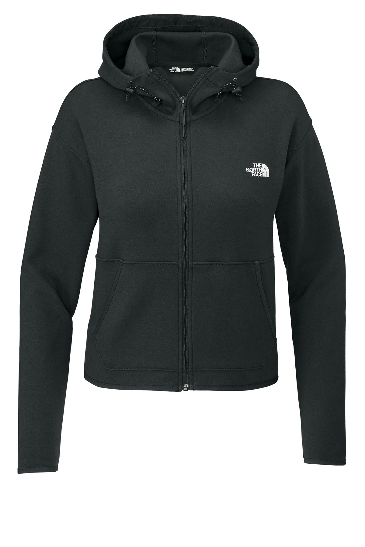 North Face Ladies Double-Knit Zip Custom Hoodies, Asphalt Grey [NCT]