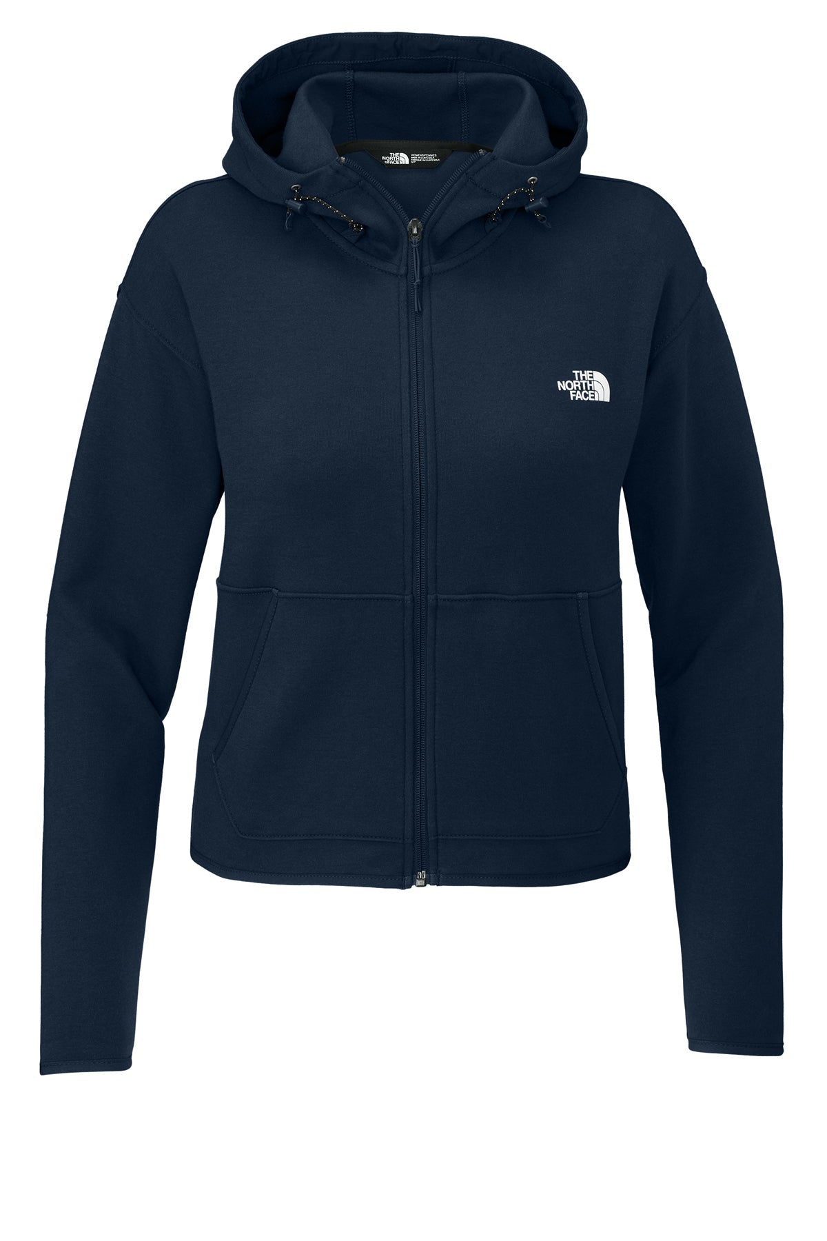 North Face Ladies Double-Knit Zip Custom Hoodies, Summit Navy [The Braff Group]
