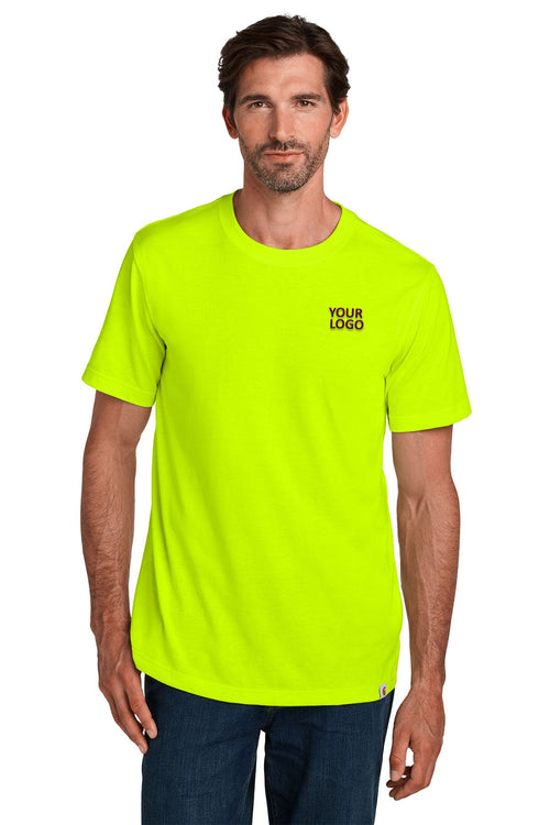 Carhartt Long Sleeve Custom T-Shirts, Brite Lime