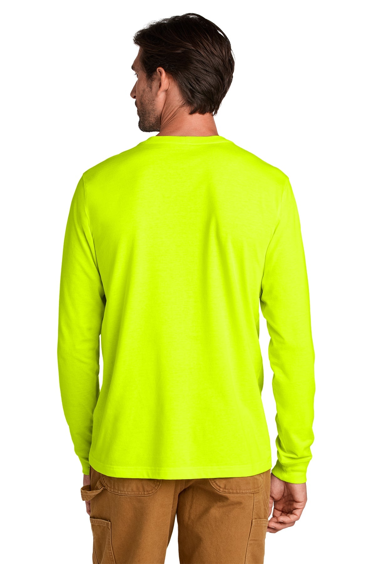 Carhartt Long Sleeve Custom T-Shirts, Brite Lime