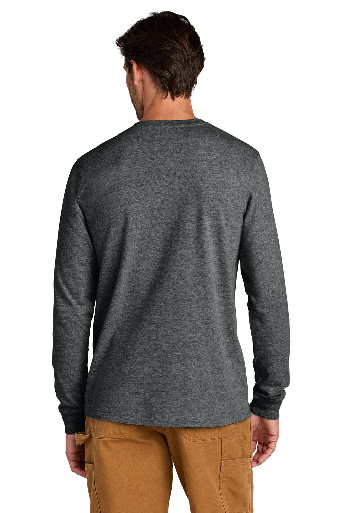 Carhartt Long Sleeve Custom T-Shirts, Carbon Heather