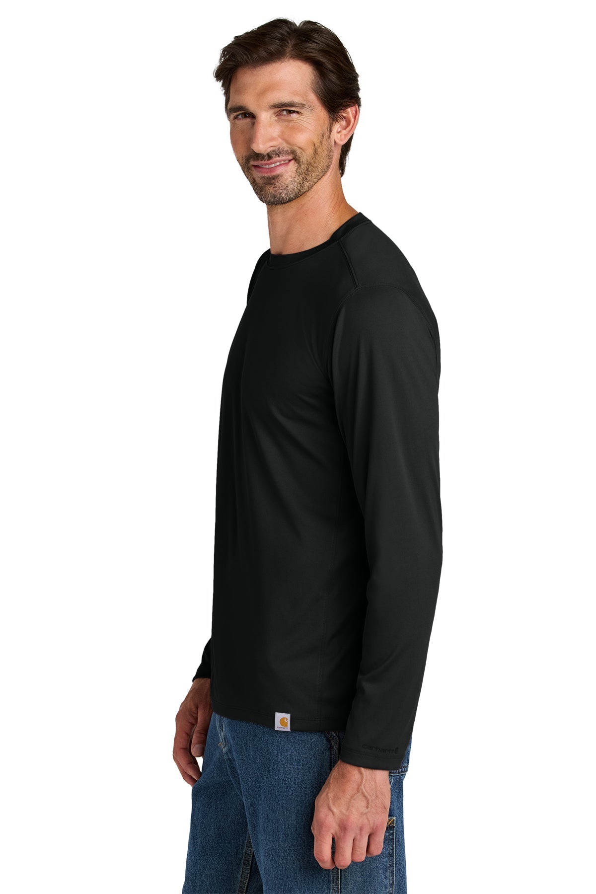 Carhartt Force Sun Defender Long Sleeve Custom T-Shirts, Black [Gershman Mortgage]