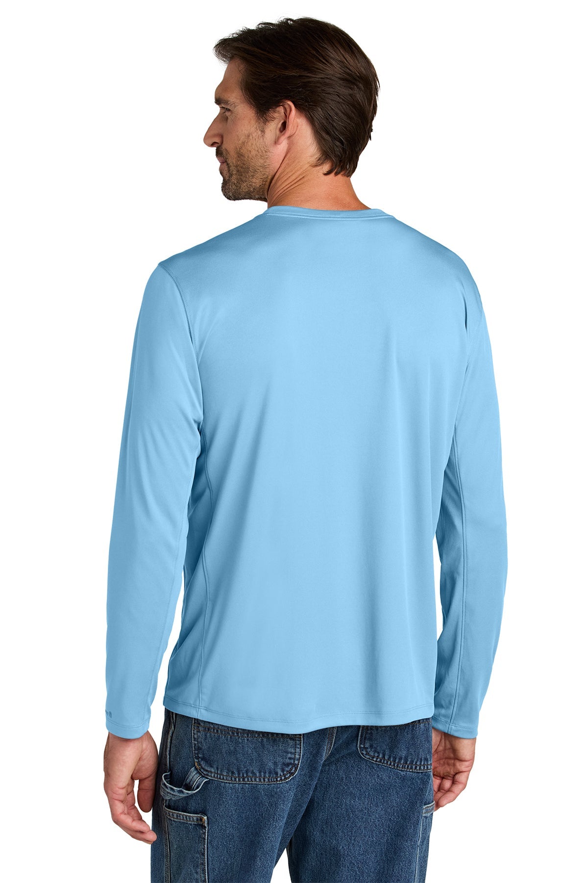 Carhartt Force Sun Defender Long Sleeve Custom T-Shirts, Fresh Water Blue