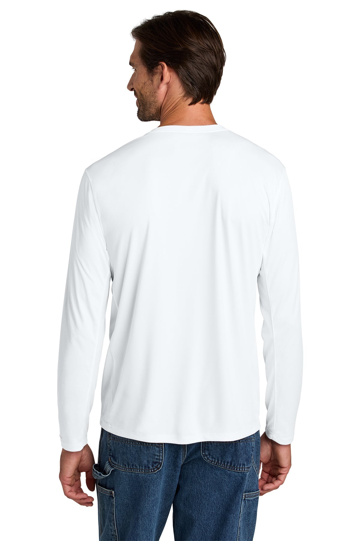 Carhartt Force Sun Defender Long Sleeve Custom T-Shirts, White