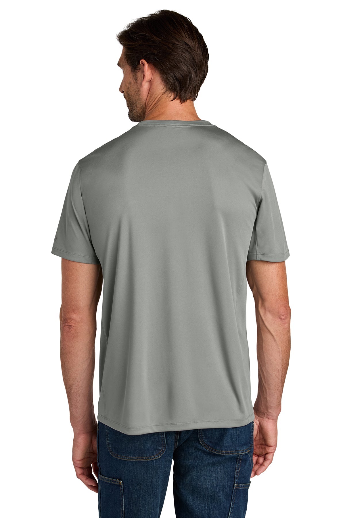 Carhartt Force Sun Defender Short Sleeve Custom T-Shirts, Asphalt Grey
