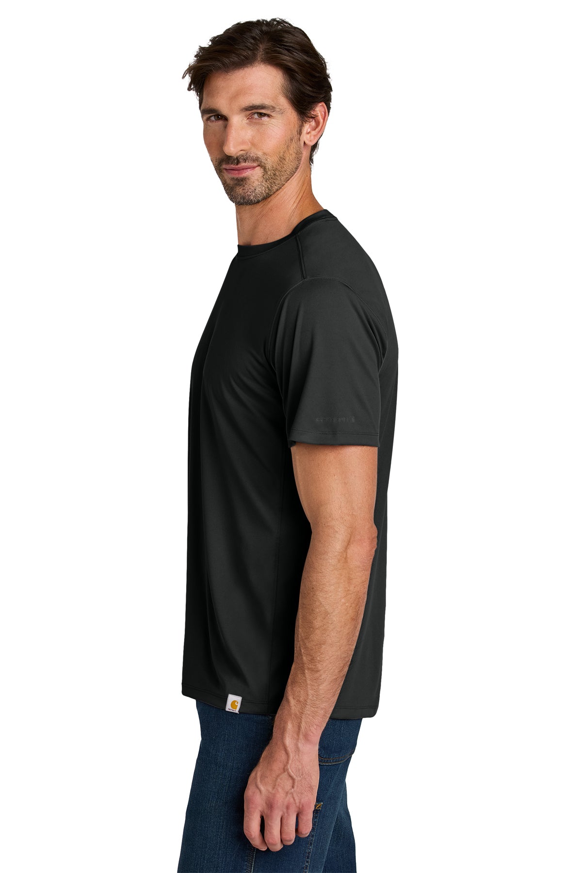 Carhartt Force Sun Defender Short Sleeve Custom T-Shirts, Black
