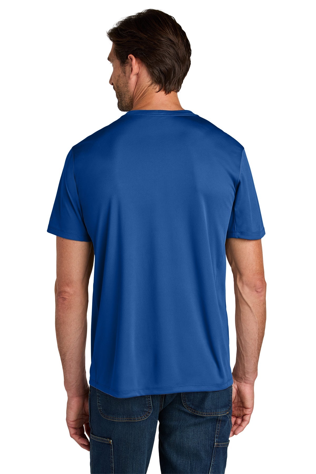 Carhartt Force Sun Defender Short Sleeve Custom T-Shirts, Royal Glass Blue