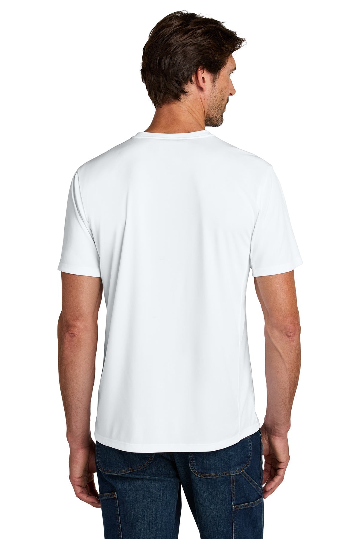 Carhartt Force Sun Defender Short Sleeve Custom T-Shirts, White [Orpical Technology Solutions]