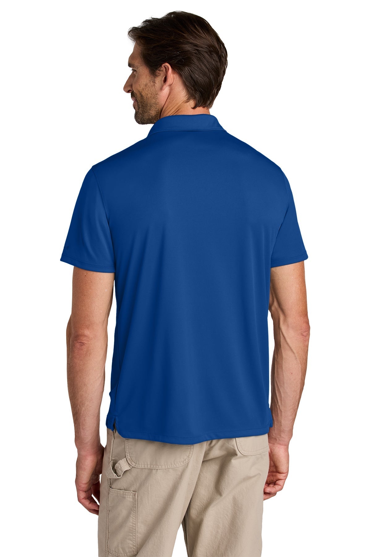 Carhartt Force Sun Defender Custom Polos, Royal Glass Blue [Vision Electric and Systems]
