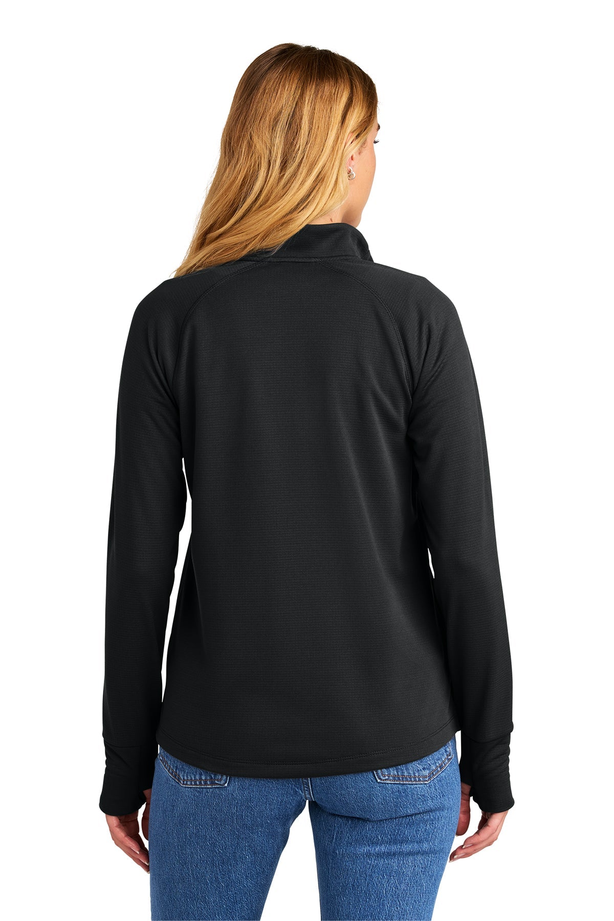 New Era Womens Stand Out Custom 1/4-Zips, Black [SEB Professional]
