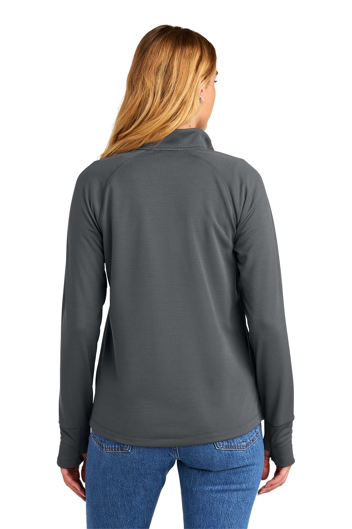 New Era Womens Stand Out Custom 1/4-Zips, Graphite [Glazing Solutions]