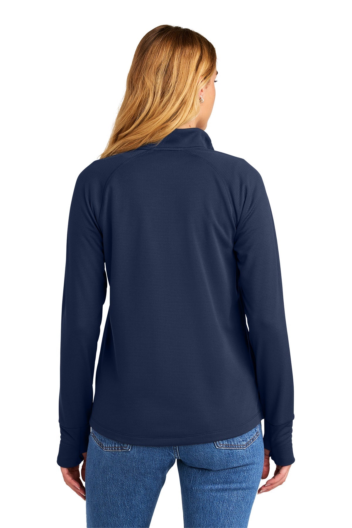 New Era Womens Stand Out Custom 1/4-Zips, True Navy [TW Constructors]