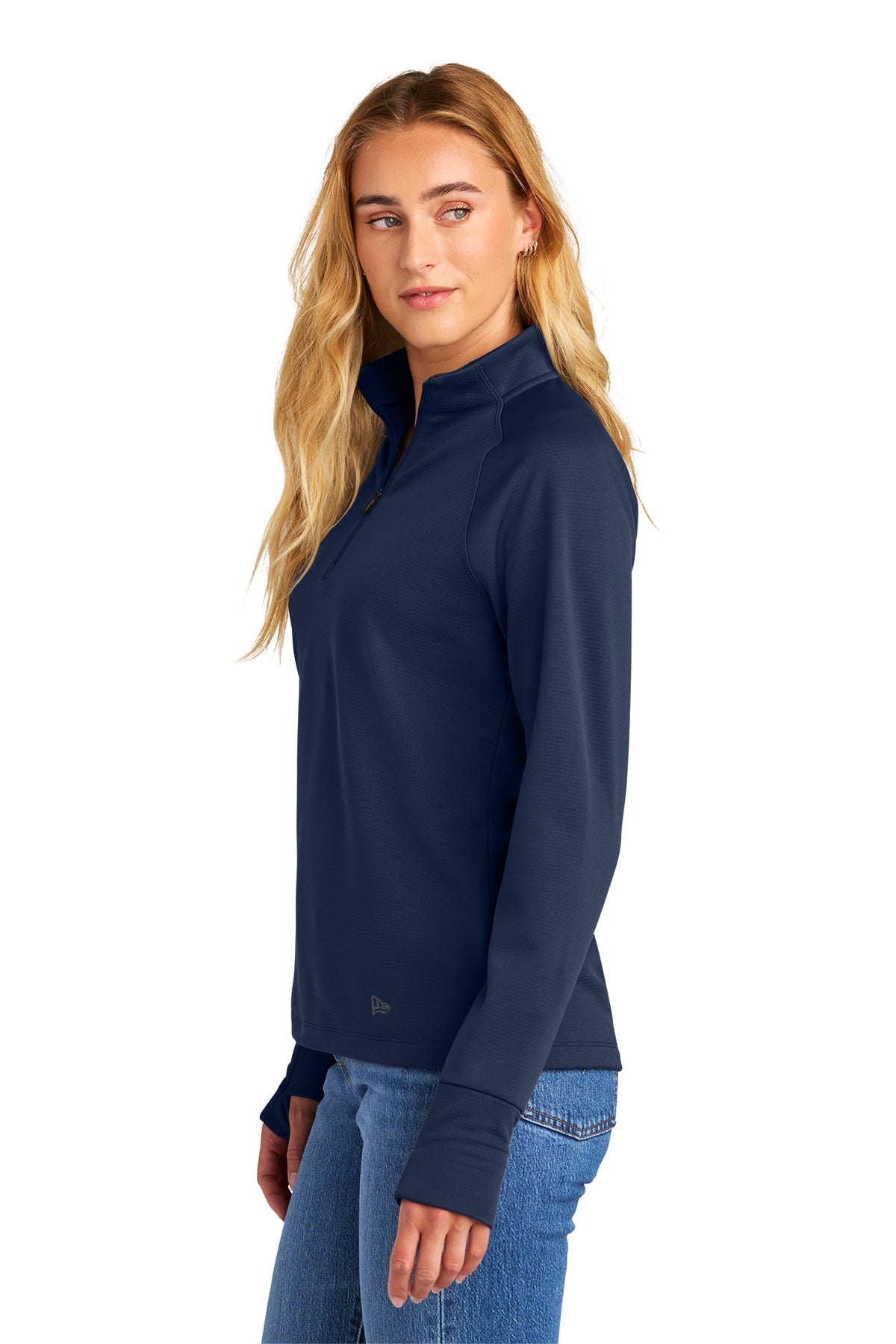 New Era Womens Stand Out Custom 1/4-Zips, True Navy