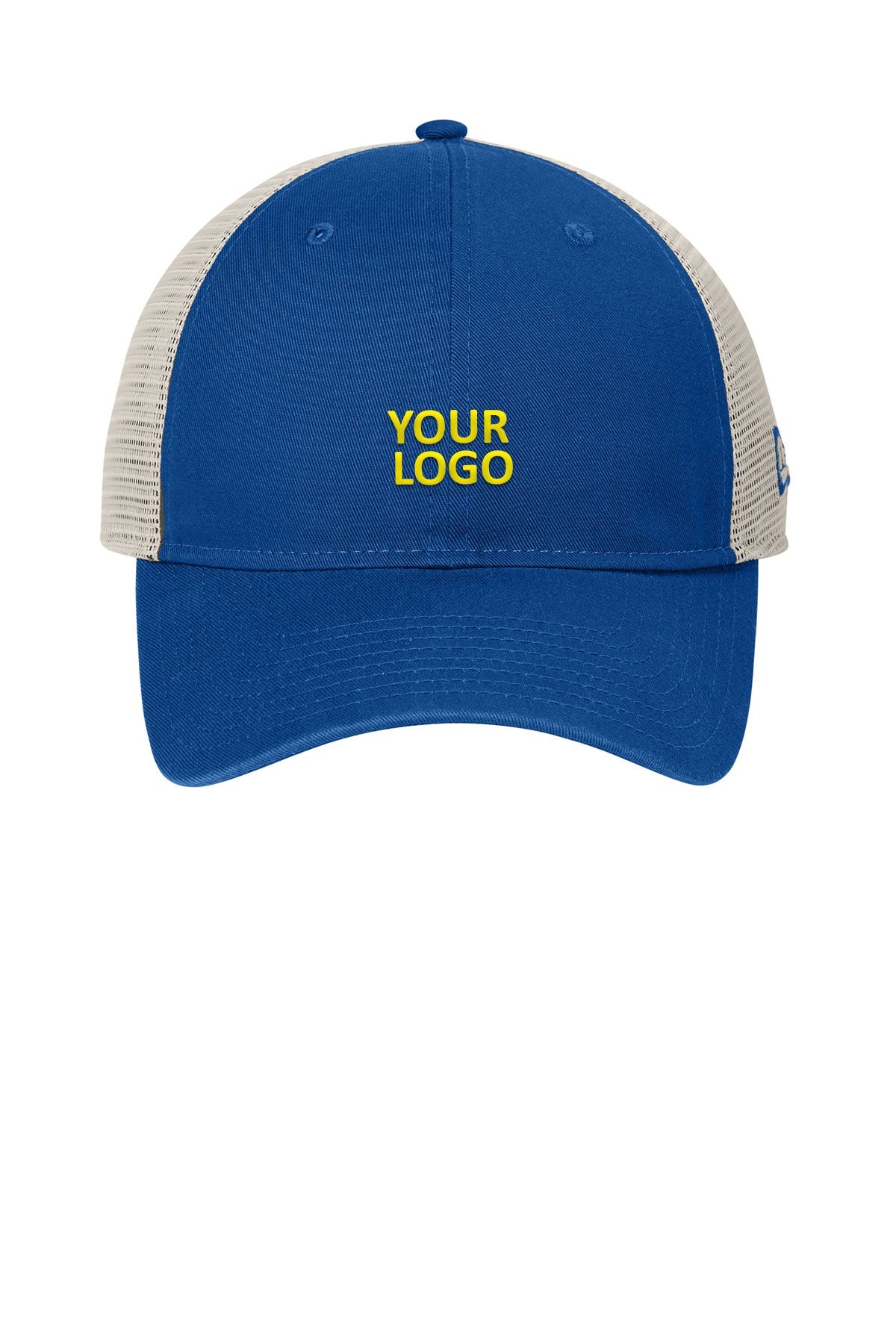New Era 9TWENTY Unstructured Mesh Snapback Custom Caps, Royal/ Stone