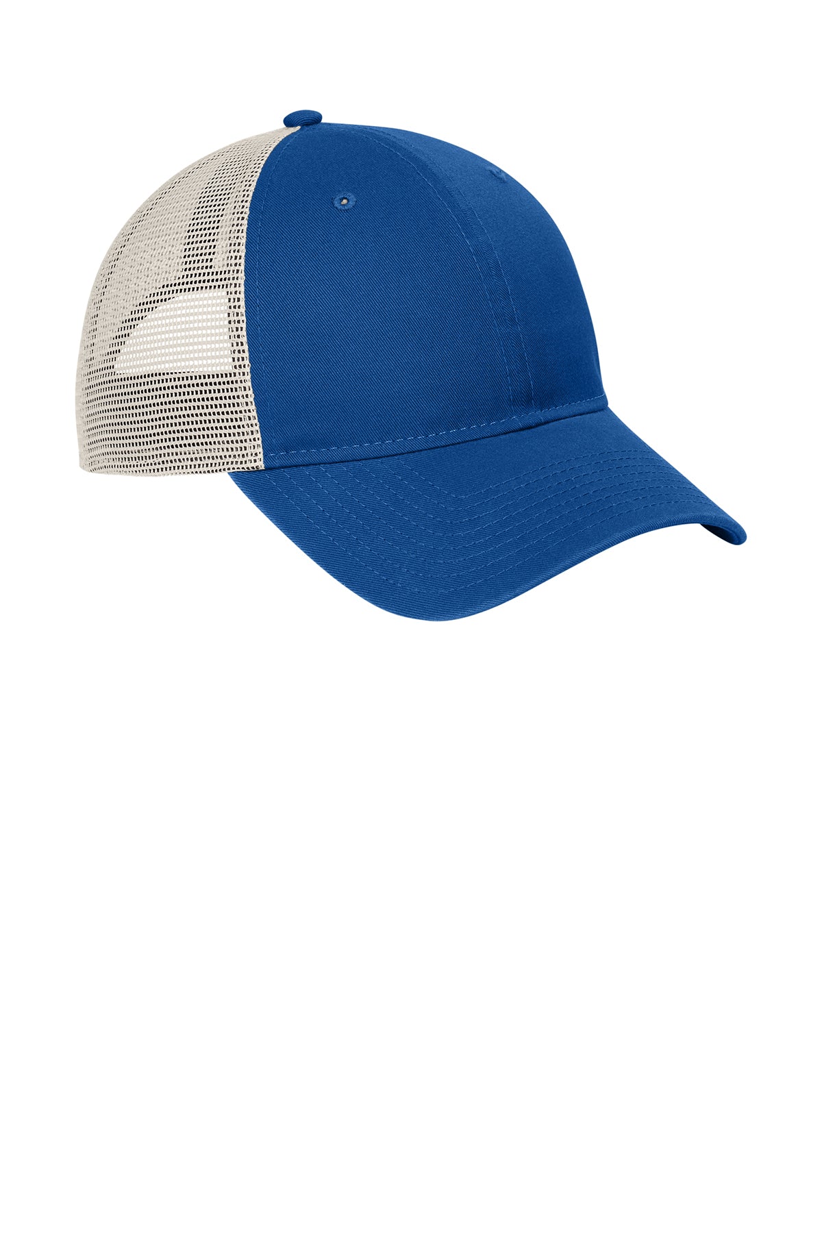 New Era 9TWENTY Unstructured Mesh Snapback Custom Caps, Royal/ Stone [TW Constructors]