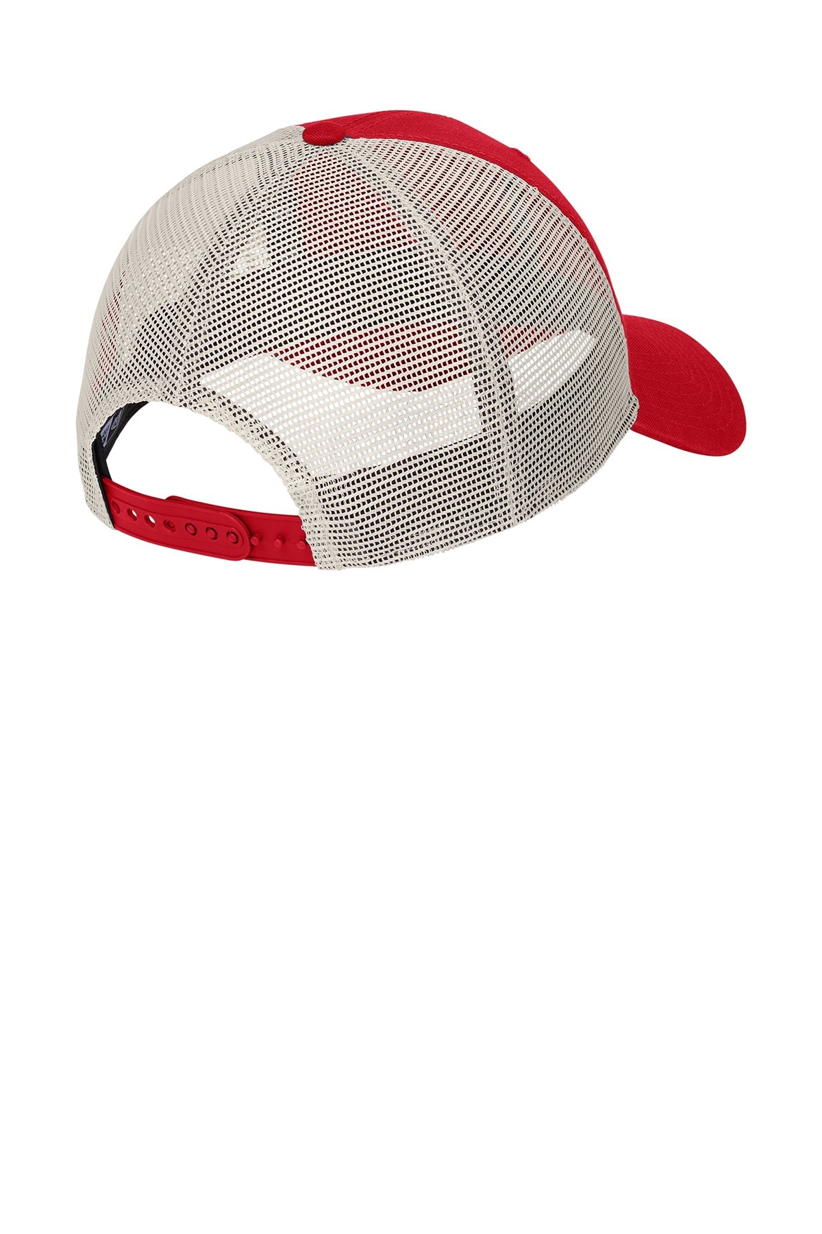 New Era 9TWENTY Unstructured Mesh Snapback Custom Caps, Scarlet/ Stone