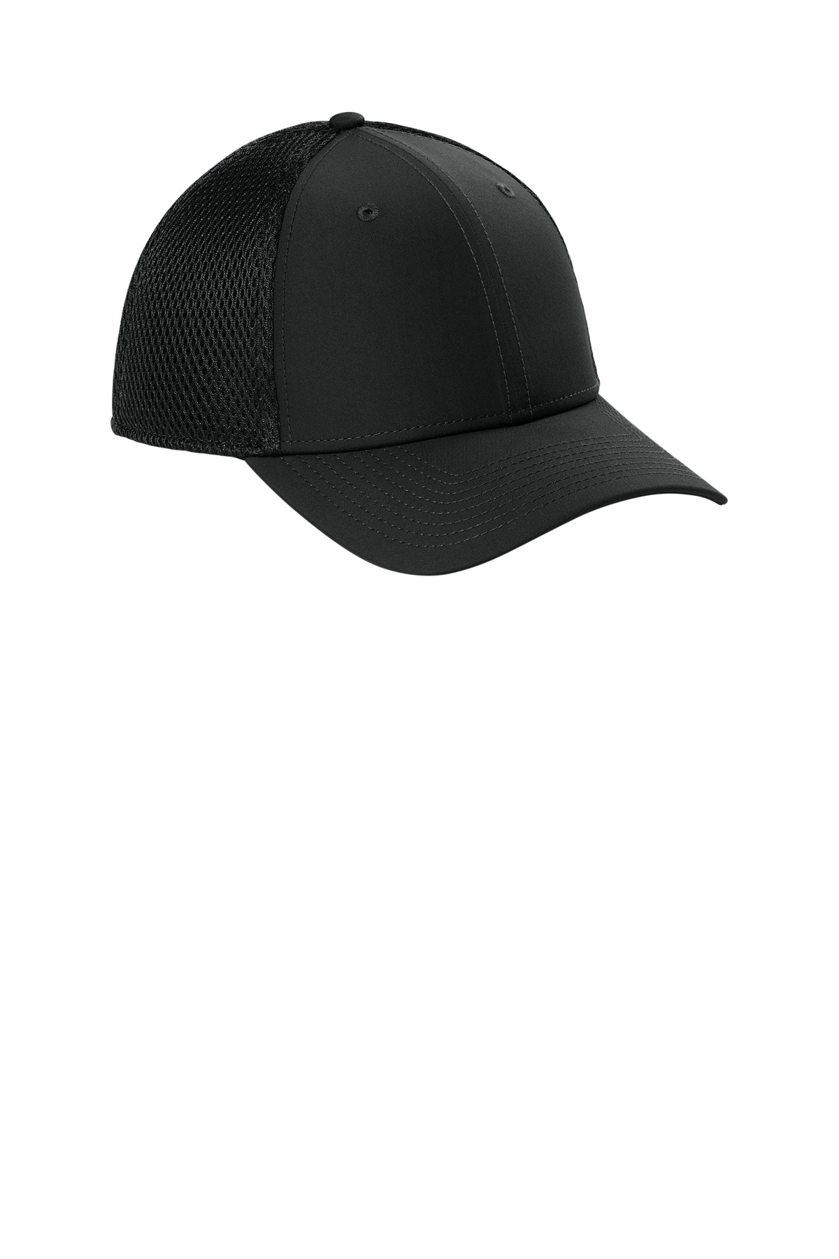 New Era 9THIRTY Performance Stretch Mesh Custom Caps, Black
