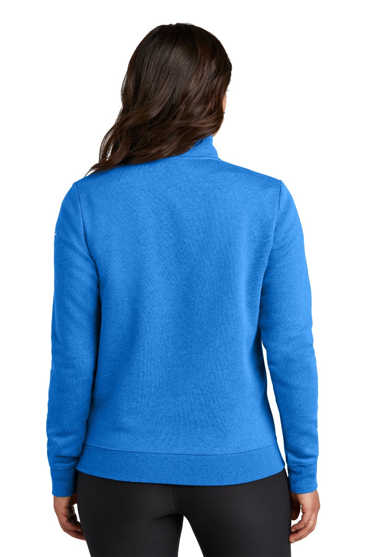 Nike Ladies Club Fleece Custom Quarter-Zips, Game Royal Heather [Executive Construction]