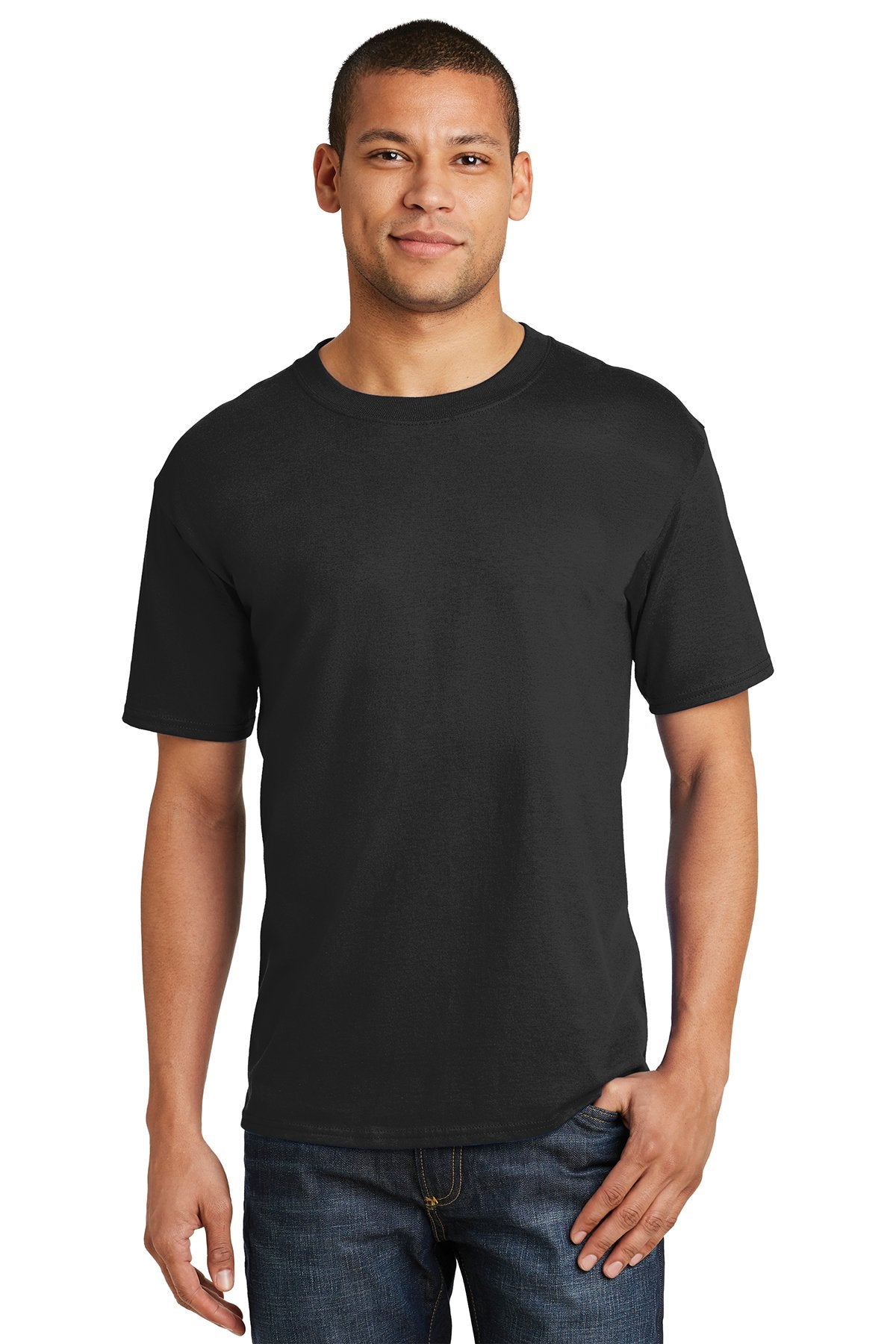 Hanes Beefy Cotton T Shirt 5180 Black [Tun Tavern Men's Ministry]