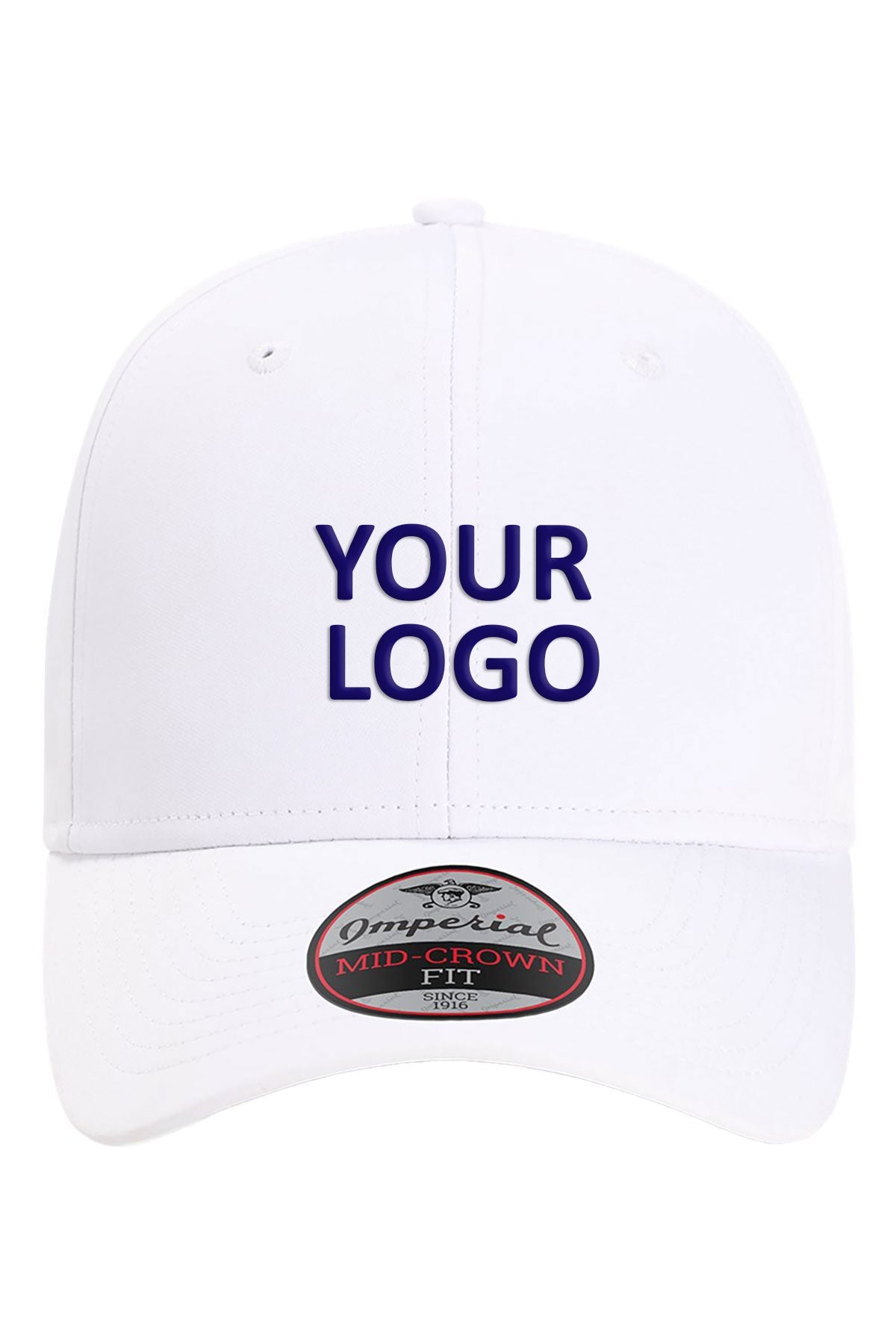 Imperial The Independent Custom Caps, White