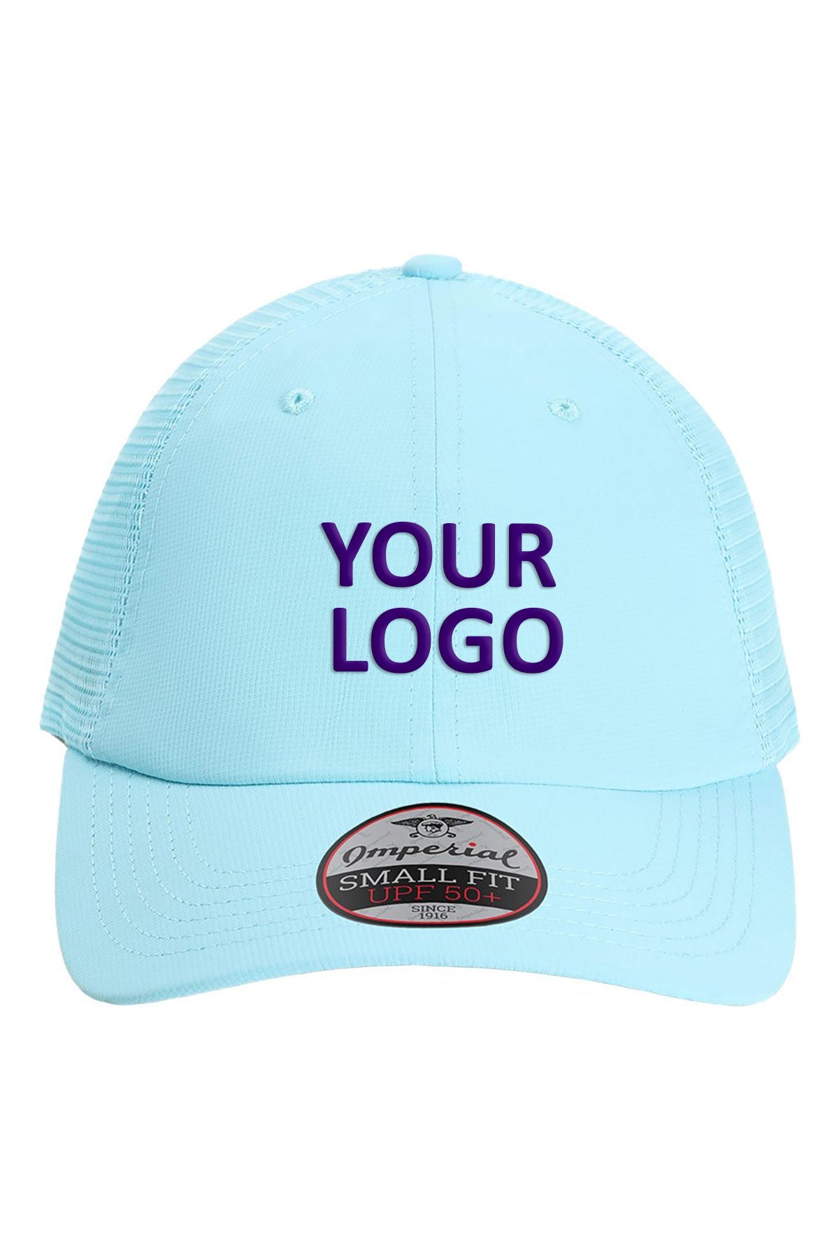 Imperial The Hinsen Mesh Back Custom Caps, Light Blue