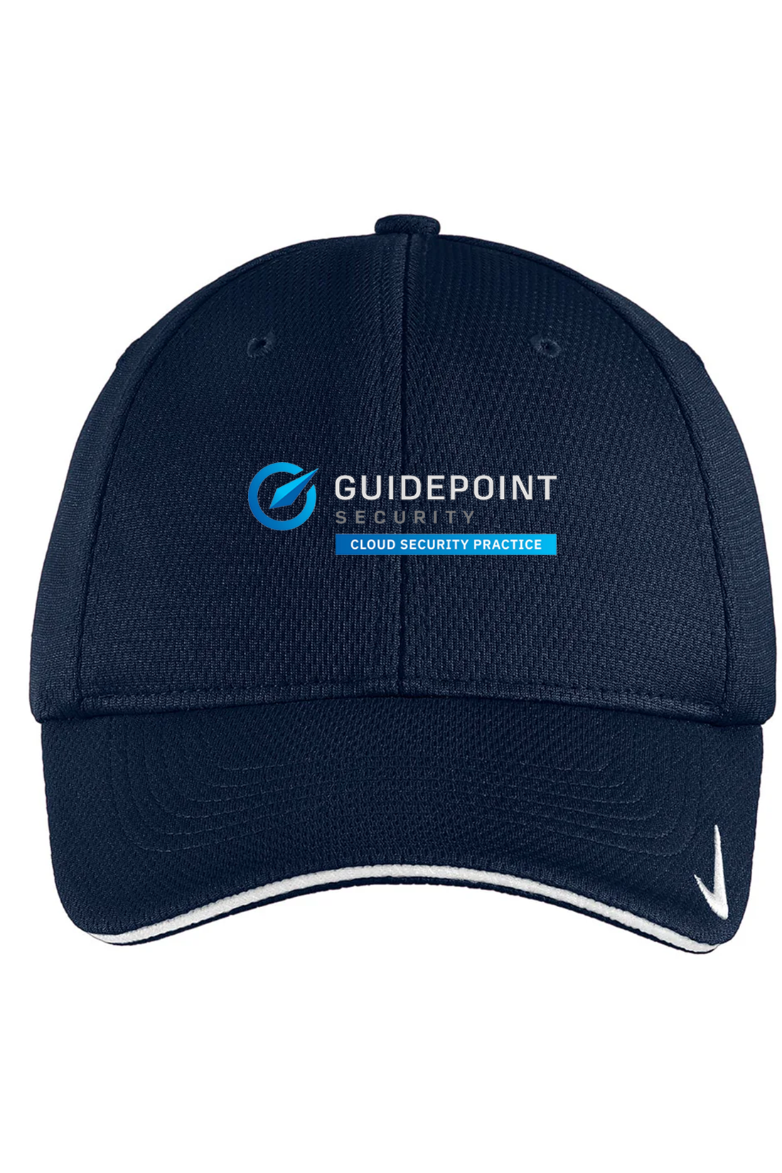 Nike Dri-FIT Mesh Flex Sandwich Custom Caps, Navy [GuidePoint Security Cloud Security]