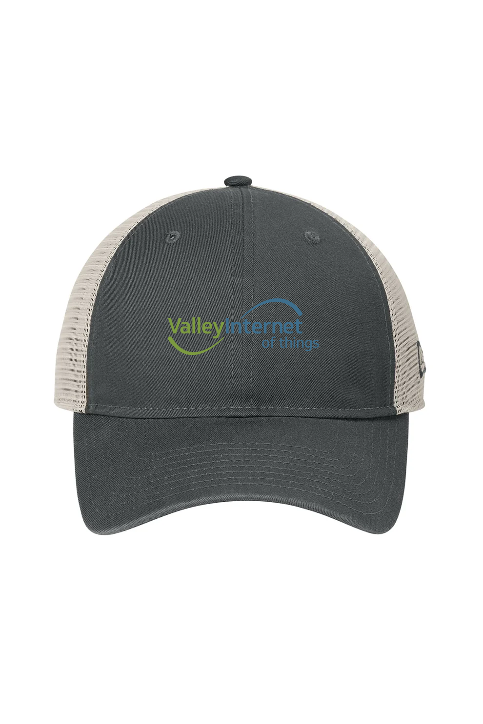 New Era 9TWENTY Unstructured Mesh Snapback Cap, Graphite/ Stone [Valley Internet]