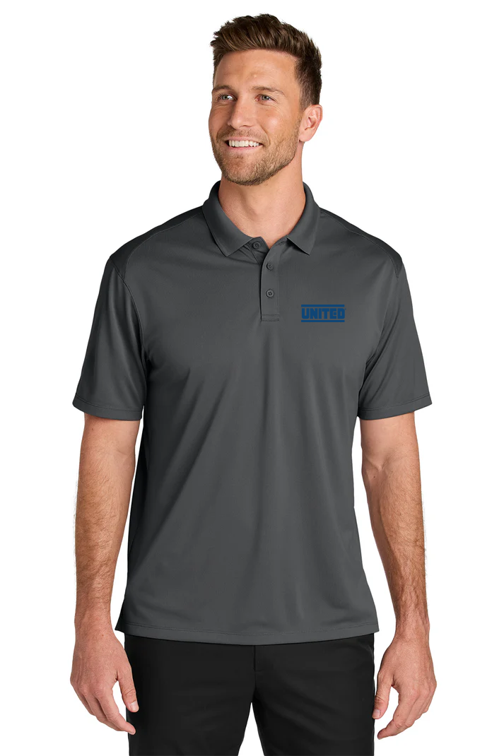 Port Authority Tall Wearever Performance Pique Polo, Storm Grey [United Rolls]