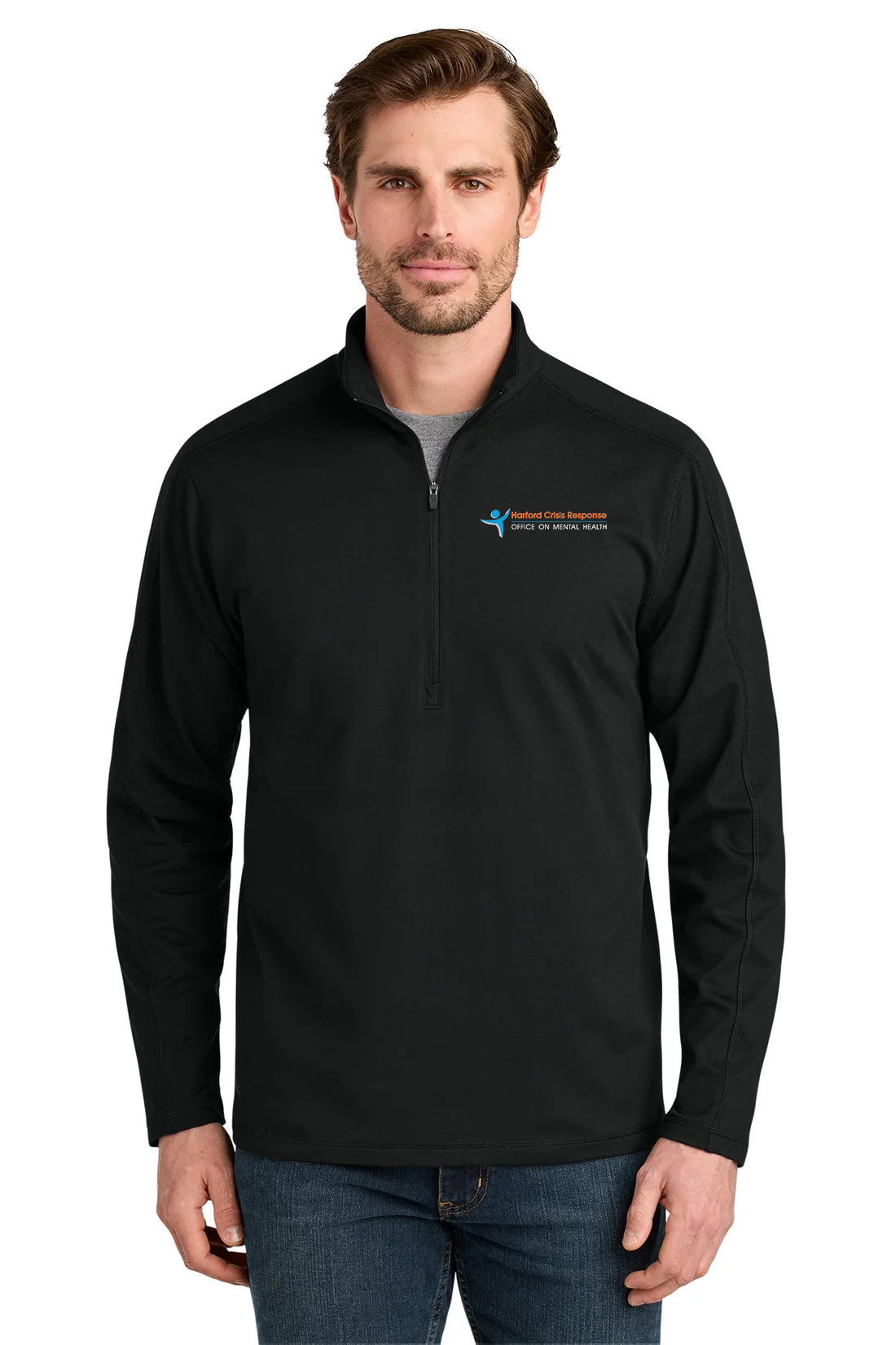 Eddie Bauer Adventurer 1/4-Zip, Deep Black [Harford Crisis Response]