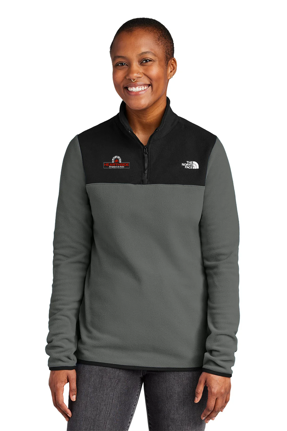 The North Face Ladies Glacier Fleece 1/4 Zip, Asphalt Grey [Hearthside ]
