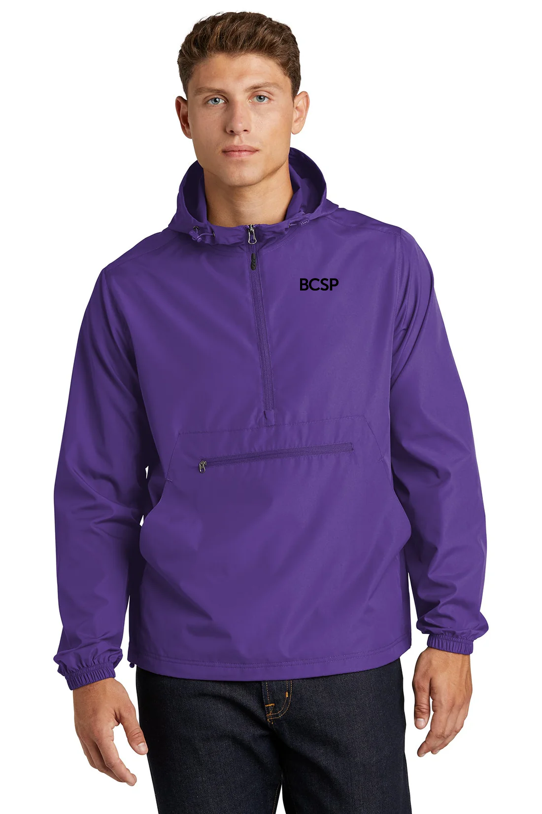 Sport-Tek Packable Anorak Jacket, Purple [BCSP]