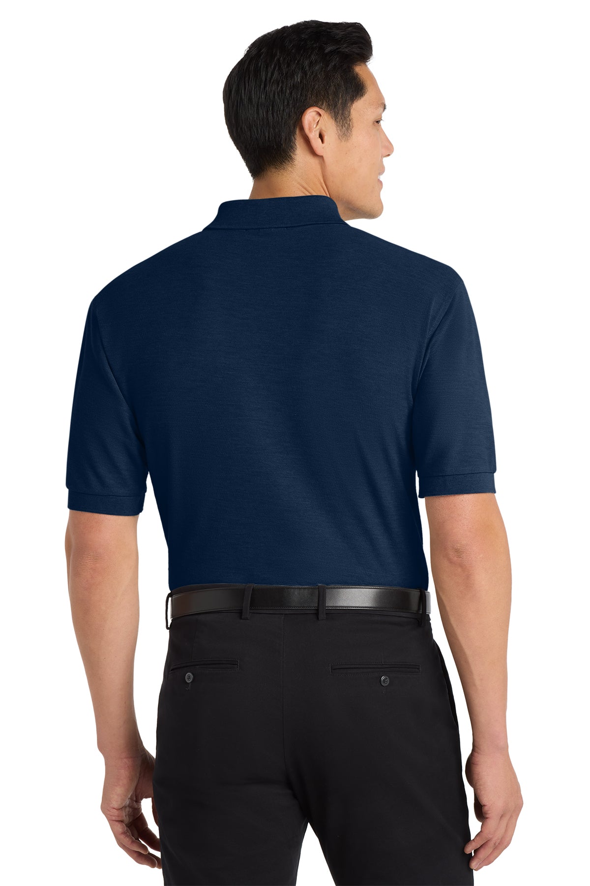 Port Authority Extended Size Custom Silk Touch Polo, Navy