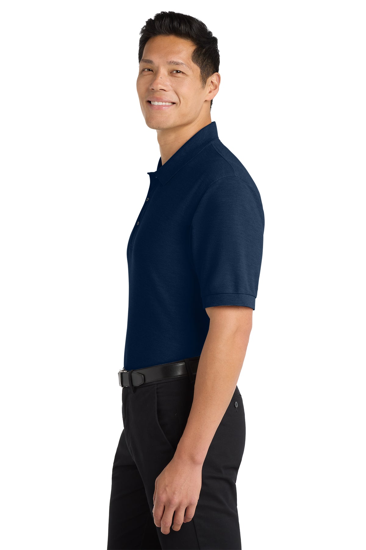 Port Authority Extended Size Custom Silk Touch Polo, Navy