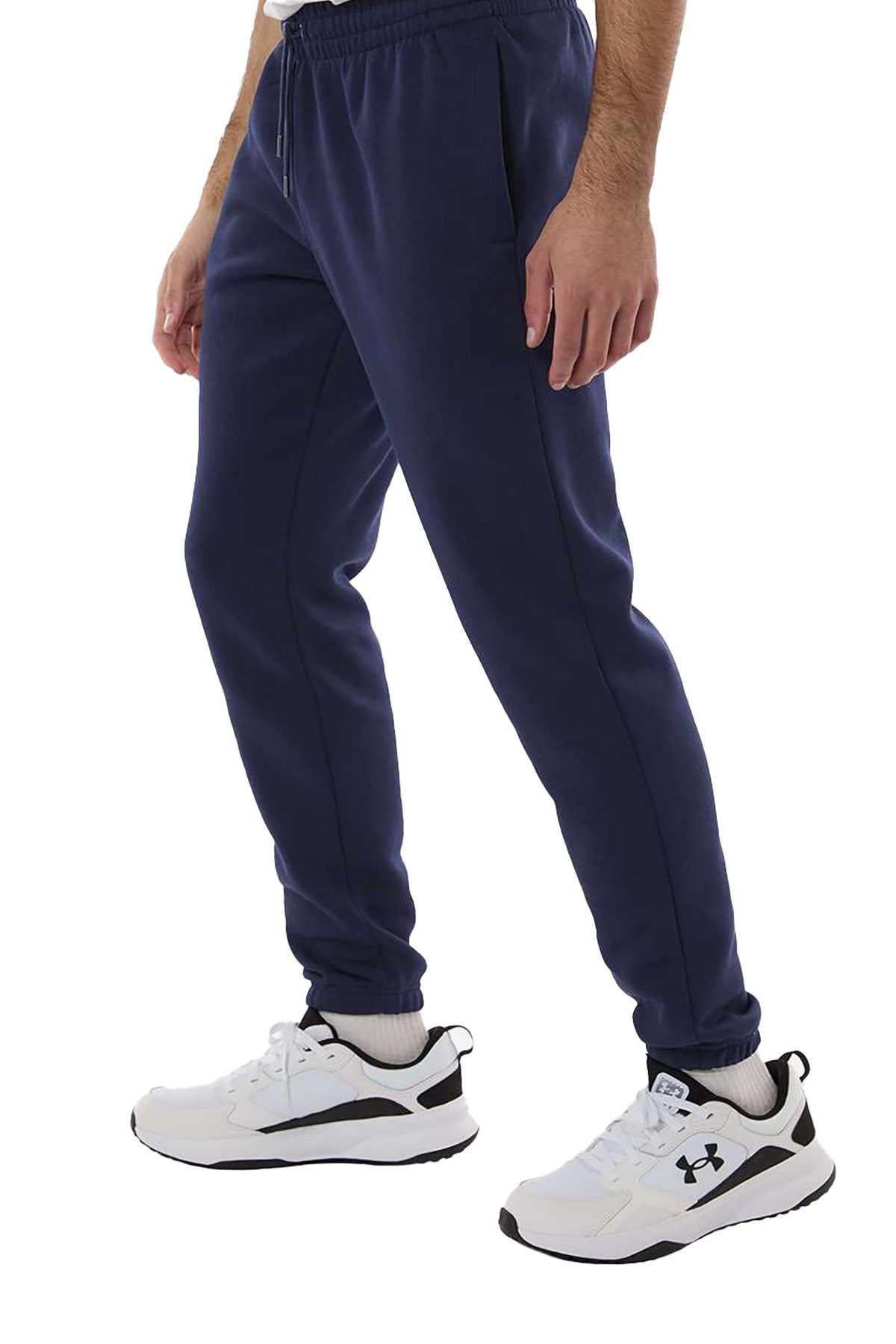 Under Armour Icon Custom Fleece Joggers, Midnight Navy/ White