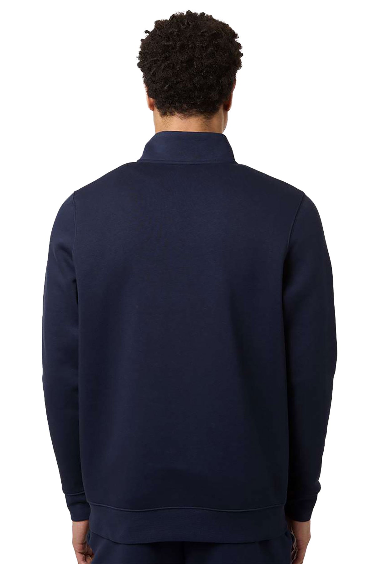 Under Armour Icon Fleece Custom Quarter-Zips Pullover, Midnight Navy/ White