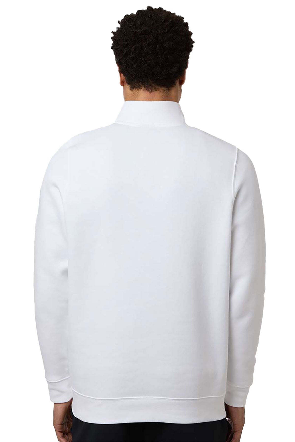 Under Armour Icon Fleece Custom Quarter-Zips Pullover, White/ Black