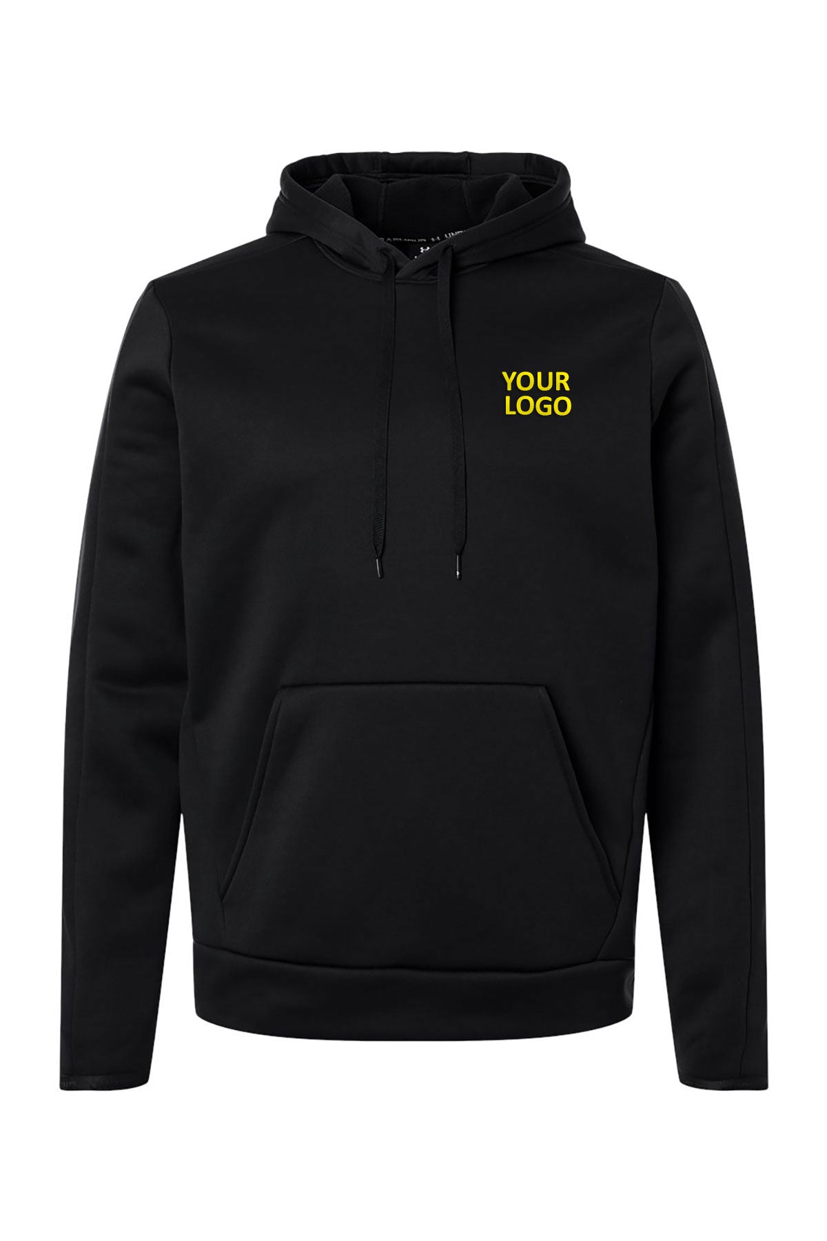 Under Armour Armour Fleece Pro Custom Hooded Sweatshirts, Black/ White