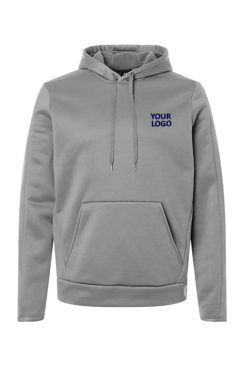 Under Armour Women's Armour Fleece Pro Custom Hooded Sweatshirts, Grey/ White