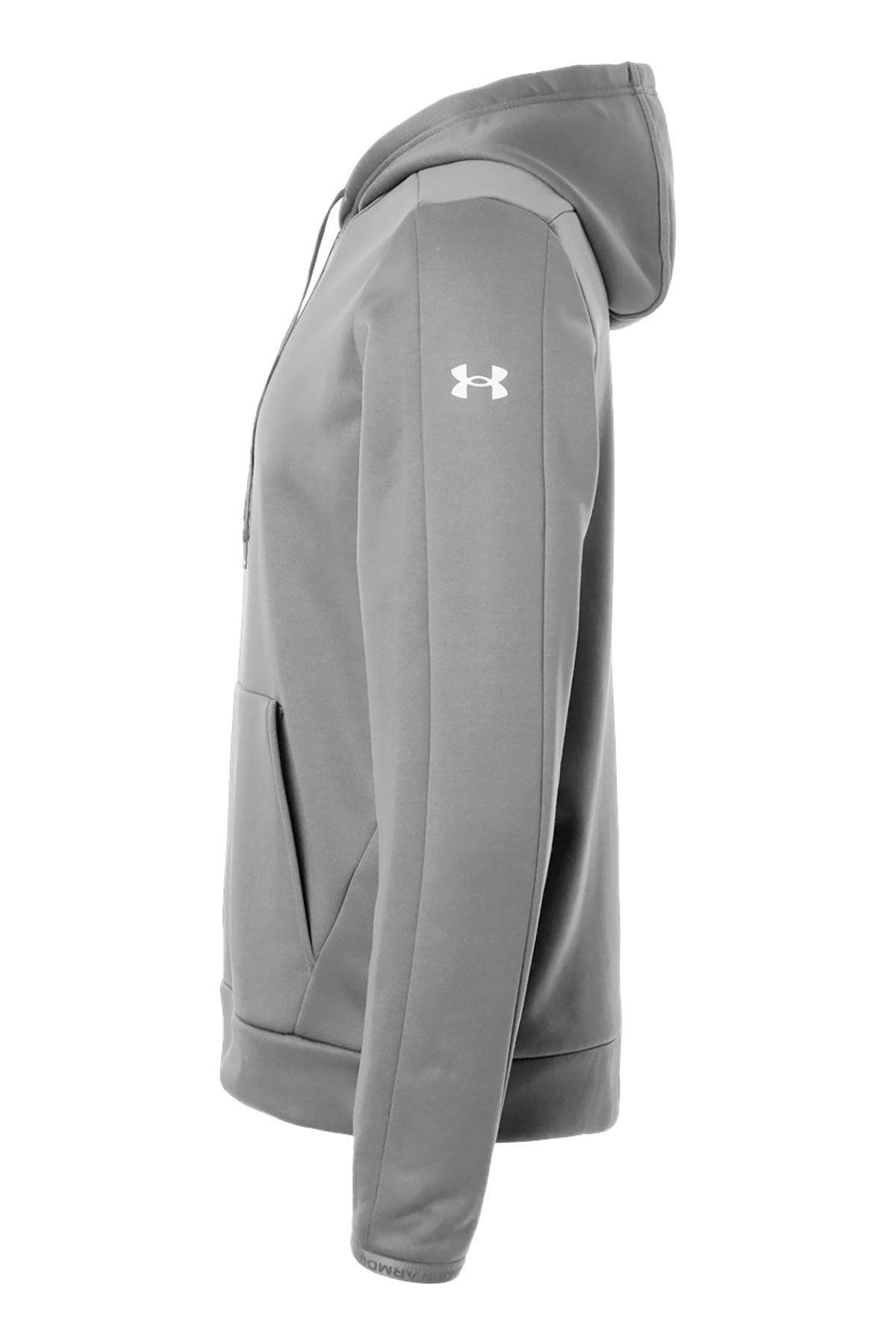 Under Armour Armour Fleece Pro Custom Hooded Sweatshirts, Grey/ White