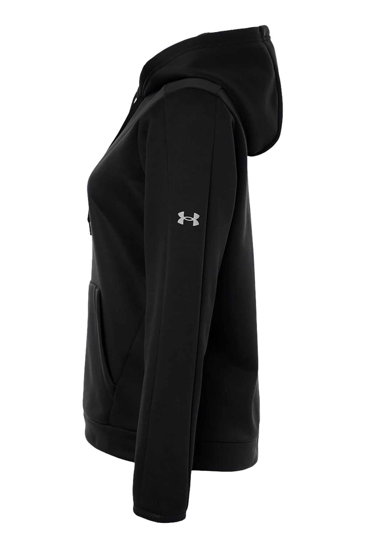 Under Armour Women's Armour Fleece Pro Custom Hooded Sweatshirts, Black/ White