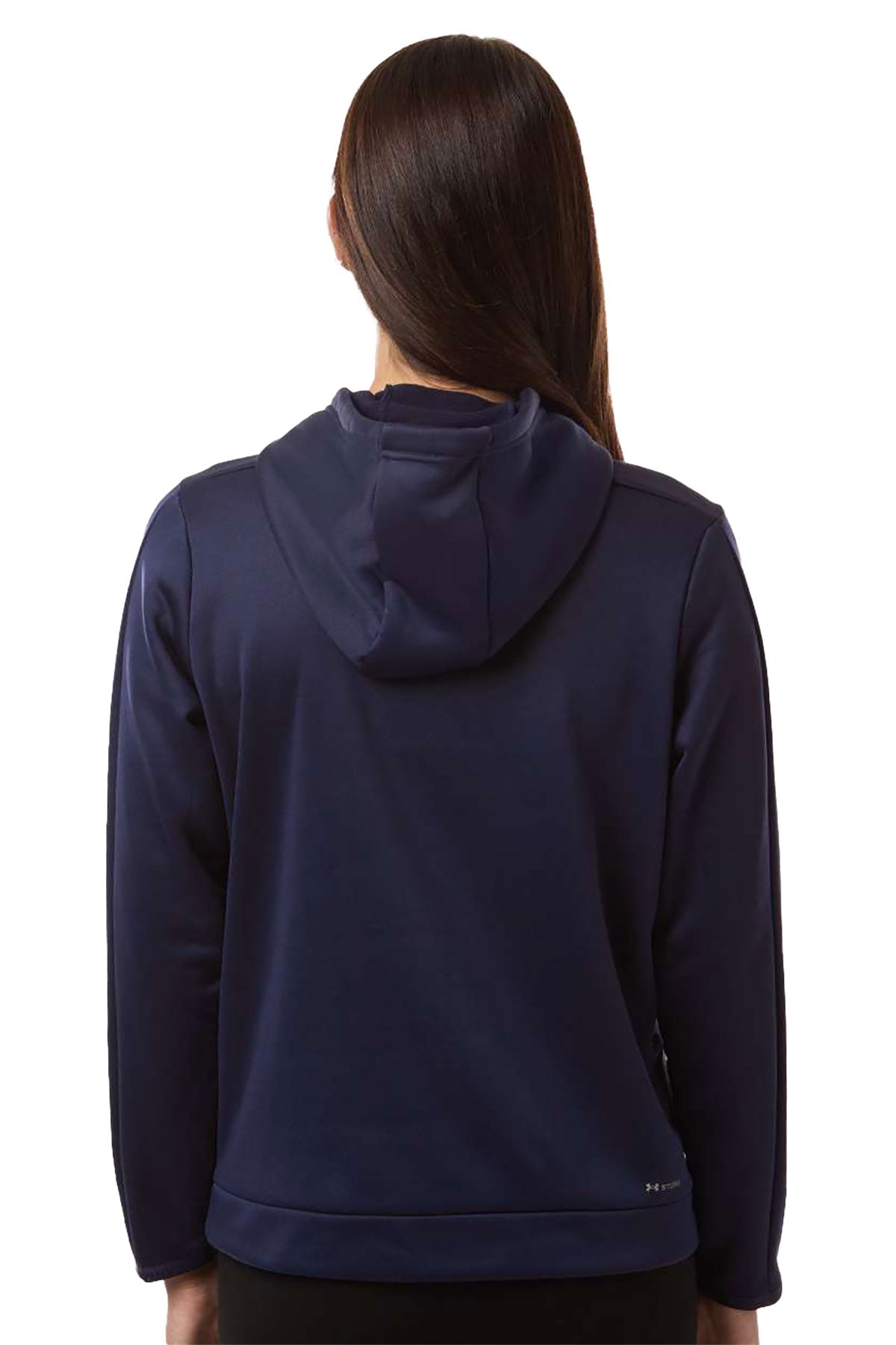 Under Armour Women's Armour Fleece Pro Custom Hooded Sweatshirts, Midnight Navy/ White